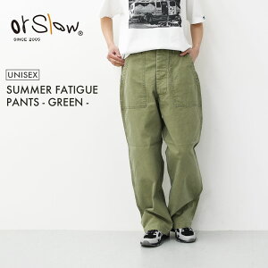 orslow [�I�A�X���E] SUMMER FATIGUE PANTS - GREEN -[01-5103-M16] �T�}�[�t�@�e�B�[�O�p���c - �O���[�� -�E�t�@�e�B�[�O�p���c�E�u���b�N�E�������߁E���C�g�L�����o�X���n�E���C�h�t�B�b�g�EMEN'S / LADY'S