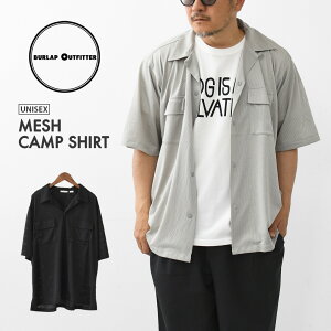 BURLAP OUTFITTER [�o�[���b�v�A�E�g�t�B�b�^�[] MESH CAMP SHIRT [BO040058] ���b�V���L�����v�V���c�E�����V���c�E���C�h�V���G�b�g�E�A�E�g�h�A�E�^�E�����[�X�E�L�����v�EMEN'S [2026SS]