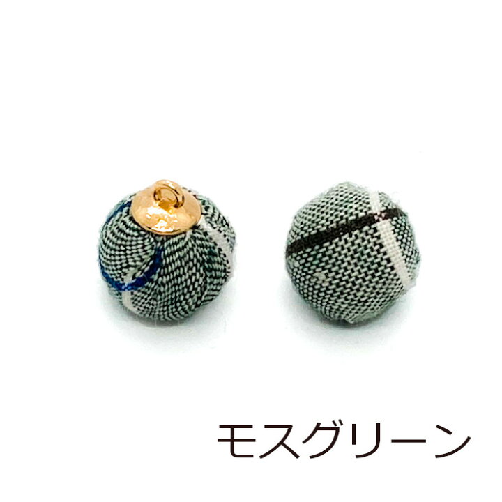 楽天市場】チェック柄 ボールチャーム 15mm 4色8個 マルチカラー カン 