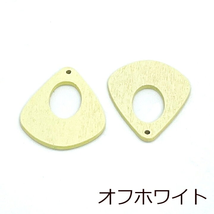 楽天市場】ウッドパーツ ウッドチャーム 8個セット しずく 41mm 軽い 