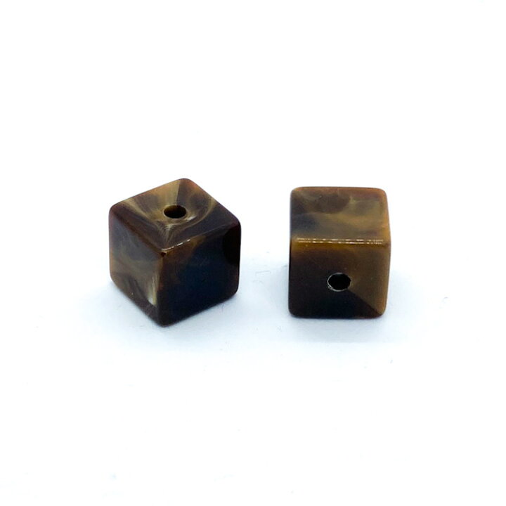 楽天市場】アクリルビーズ キューブ 3色6個セット 12mm 四角 