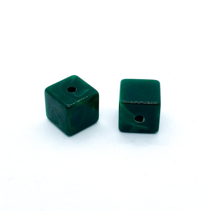 楽天市場】アクリルビーズ キューブ 3色6個セット 12mm 四角 