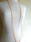 淡水パール（真珠）丸珠ピンクのロングネックレス -19 淡水パール ロングネックレス ネックレス ピンク