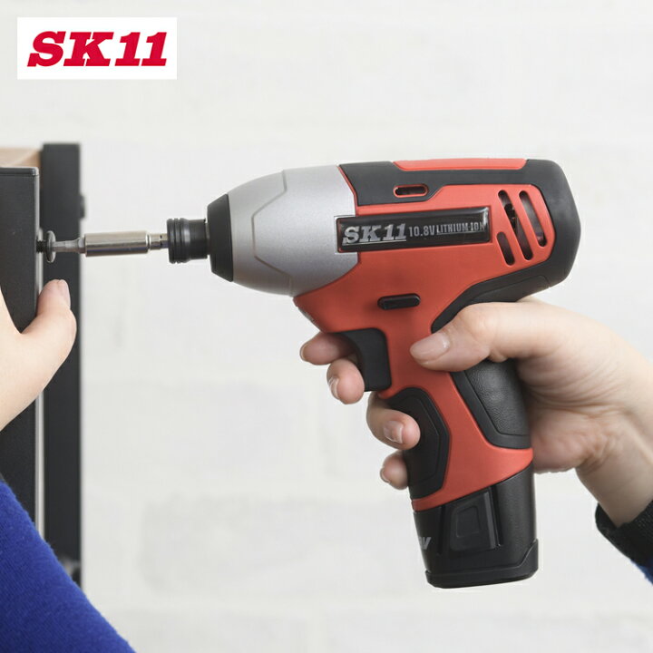 楽天市場】電動ドライバー 充電式 セット 藤原産業 SK11 電動 