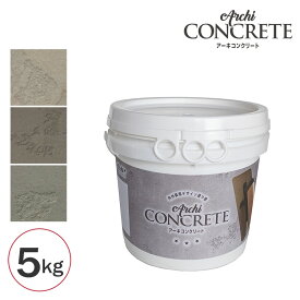塗り壁材 アーキコンクリート 5kg 簡単 練済み 室内用 塗り壁材 漆喰 左官　 リフォーム ペースト状 DIY 模様替え オンザウォール