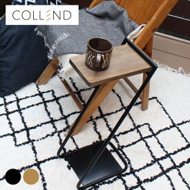 【スーパーセール限定】COLLEND コレンド アイアンレッグサイドテーブル High ナイトテーブル アイアン 木 スリム おしゃれ シンプル シンプル 北欧 インテリア 家具