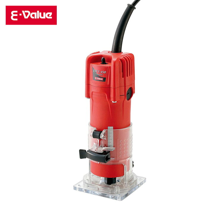 楽天市場】電動工具 藤原産業 E-Value コード式トリマー EWT-450N 