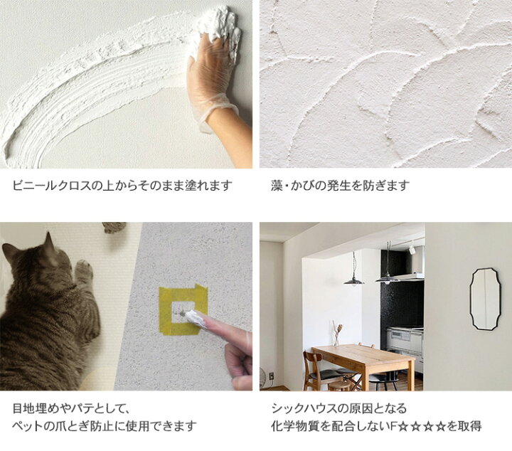 楽天市場】手で塗る しっくい風塗料 MORUMORU モルモル 14Kg ホワイト 