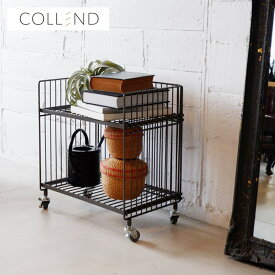 【スーパーセール限定】COLLEND コレンド ワイヤーワゴン （レギュラー・シングル） WW-WW-RS ワゴン キャスター アイアン 収納 おしゃれ 鉄 インダストリアル ビンテージ ヴィンテージ 1段