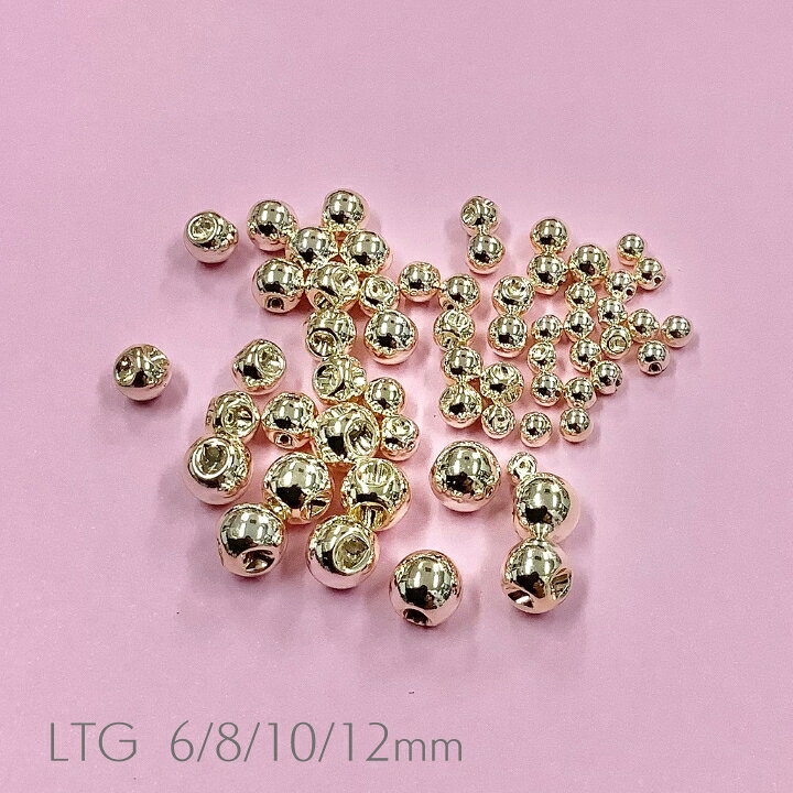 【メタリック 鈴丸 ビーズ 10mm 14ヶ j4】 アクセサリーパーツ ビーズ 日本製 すずまる スズマル ベル ベル型 ボタン プラ プラスチック ユリア樹脂 ゴールド 手芸 通し穴 ハンドメイド 手作り パーツ 作家 業務用 アクセサリー ピアス イヤリング ネックレス ... 揺れる鈴丸ビーズのスライダーチェーンリング #プチプラさびねこクラブ