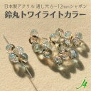 【 バブル 鈴丸 ビーズ トワイライト カラー 6mm 8mm 10mm 12mm （8ヶ〜） j4 】 日本製 アクリル ハンドメイド アクセサリー パーツ 材料 すずまる スズマル ベル ベル型 ボタン プラ プラスチック 夕焼け ニュアンス シャボン 通し穴 クラフト 手作り 手芸 工作 ピアス