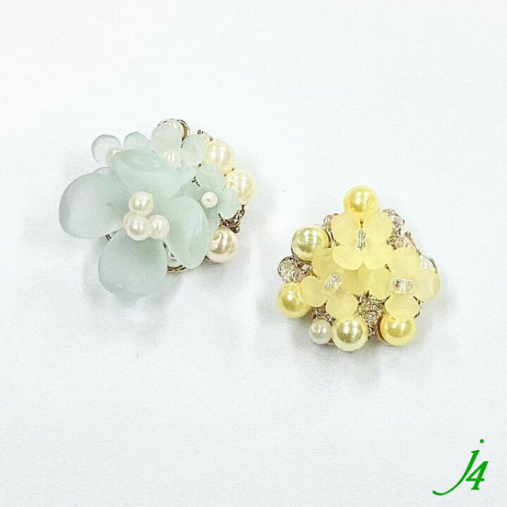 楽天市場】【 染色 アクリル フラワー 4弁花 ビーズ 14mm（10ヶ）j4 