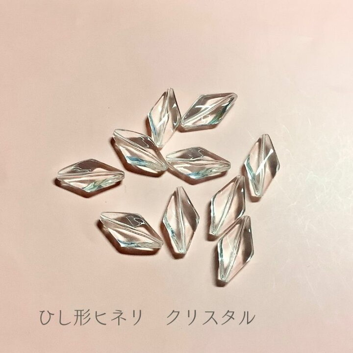 楽天市場】【 リボーン ビーズ ひし形 ヒネリ クリスタル 11×21×6mm 