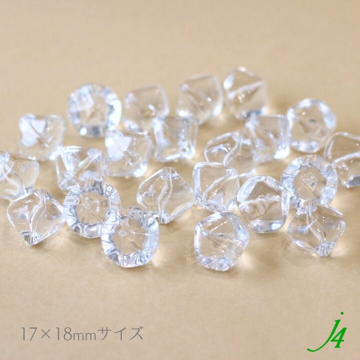 楽天市場】【 アクリルクリア 変形 多角 岩オニ 17×18mm 22ヶ j4  