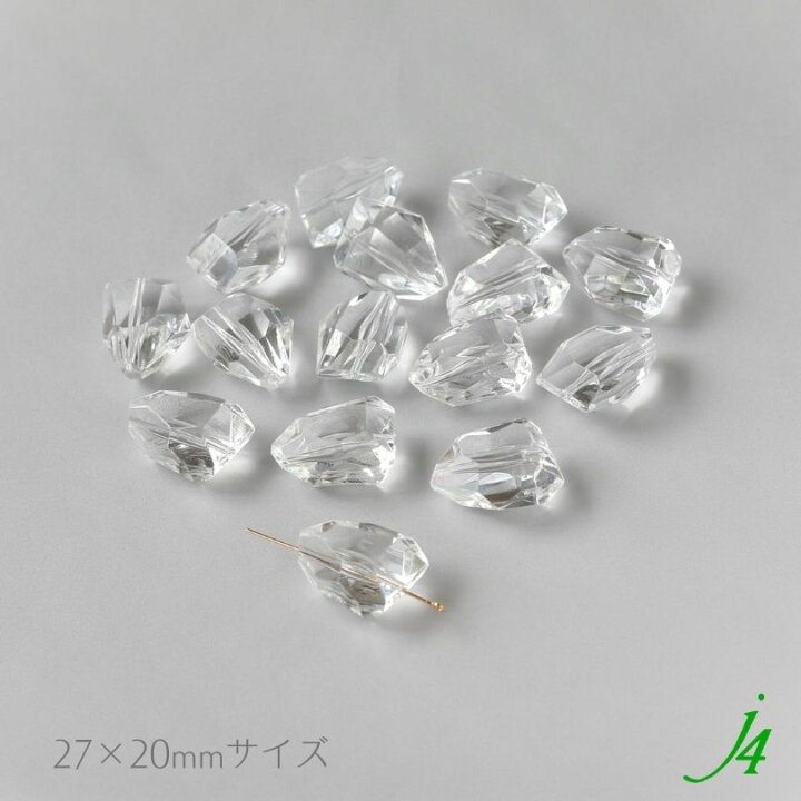 楽天市場】【 アクリル クリア 変形 ロックカット 大 27×20mm 15ヶ j4 