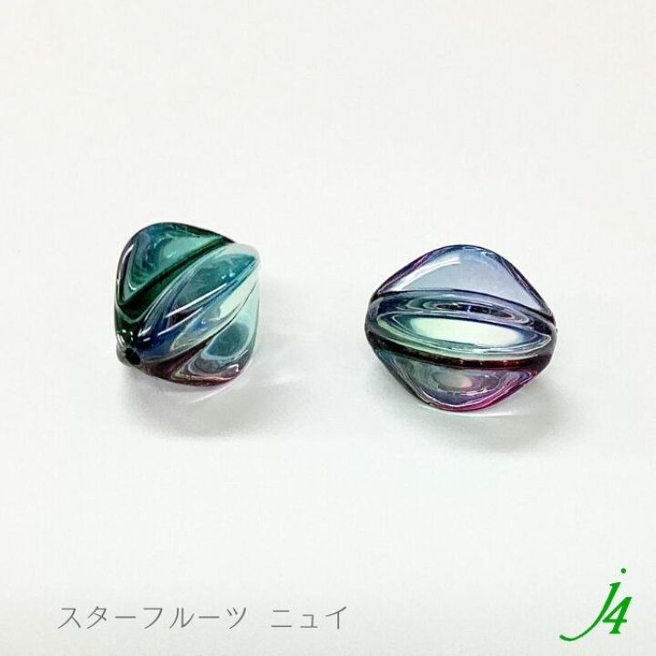 楽天市場】【 アンジュール カラー ビーズ スターフルーツ 14×23mm（4 