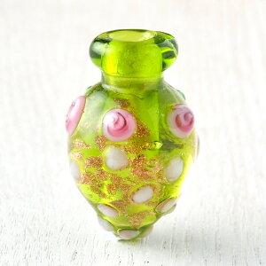 アロマボトル ジュエルベリー/グラスグリーン フタ付き サイズ:約30x20mm 入数:1 アクセサリーパーツ