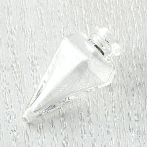 アロマボトル ヘキサゴナル/クリスタル フタ付き サイズ:約35x21mm 入数:1 アクセサリーパーツ