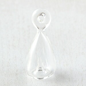 アロマボトル ティアドロップ(フタ無し)/クリスタル サイズ:約38x17mm 入数:1 アクセサリーパーツ