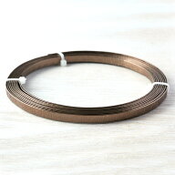 YOGOXアルミフラットワイヤー　ブラウン【ハンドメイド材料/手芸材料/DIY/ビーズ/アクセサリーパーツ】【…