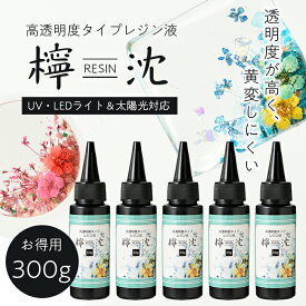 UV・LED対応 高透明度レジン液「檸沈」お得用（300g）