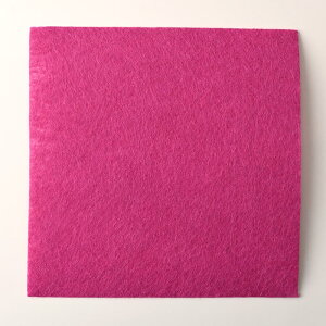 【在庫限り】台布フェルト ラズベリー 15×15cm 厚さ1mm 2枚入【手芸/DIY/ハンドメイド/ビーズ】【ビーズ刺繍/フェルト刺繍/フェルトクラフト/フェルトフラワー/裏布】