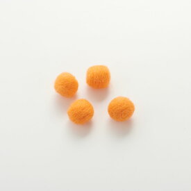 羊毛フェルトボール　約13mm　オレンジ