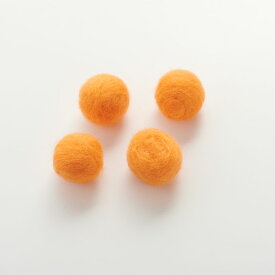 羊毛フェルトボール　約22mm　オレンジ