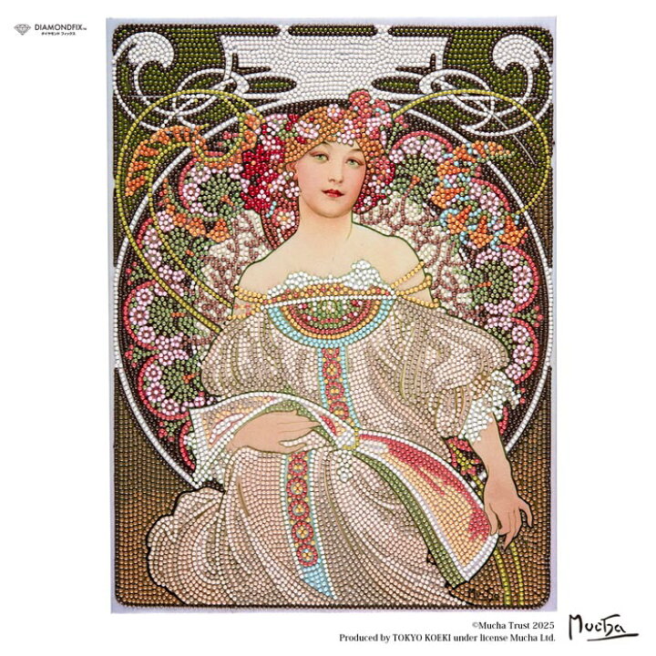 MUCHA ダイアナ ミュシャ 絵画シリーズ バニティバッグ ルビー MUCHA 