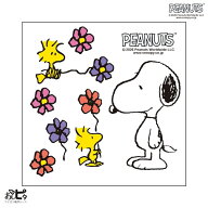 おしピタ PEANUTS 「スヌーピー・フラワー」【スヌーピー アイロンで貼る 熱転写シート 布用転写シート …