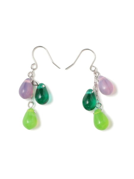 【SALE／50%OFF】3 ドロップガラス ピアス Ray BEAMS ビームス アウトレット アクセサリー・腕時計 その他のアクセサリー・腕時計 レッド グリーン ブラック【RBA_E】[Rakuten Fashion]