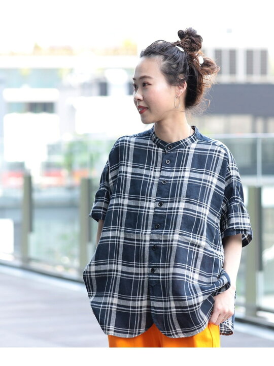 楽天市場】【SALE／40%OFF】BEAMS BOY / リネン チェック スタンド  