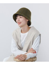 【SALE／70%OFF】ケーブル ラウンド ハット BEAMS HEART WOMEN ビームス アウトレット 帽子 ハット ホワイト グリーン【RBA_E】[Rakuten Fashion]