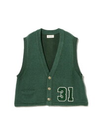 【SALE／40%OFF】レタード ベスト BEAMS BOY ビームス アウトレット トップス ベスト・ジレ ブラック グリーン【RBA_E】【送料無料】[Rakuten Fashion]