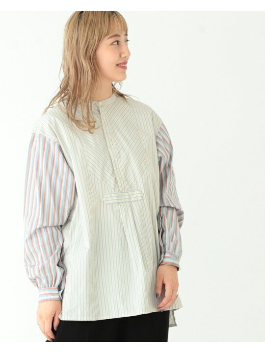楽天市場】【SALE／50%OFF】BEAMS BOY / ストライプ ヘンリーネック 