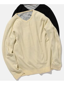 【SALE／60%OFF】dip / 別注 2Layer V Neck Knit 24AW BEAMS PLUS ビームス アウトレット トップス ニット ネイビー ホワイト ブラック【RBA_E】【送料無料】[Rakuten Fashion]
