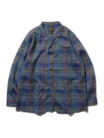 4ボタン メッシュ チェック カフス ジャケット BEAMS PLUS ビームス アウトレット ジャケット・アウター テーラードジャケット・ブレザー グリーン ネイビー【送料無料】[Rakuten Fashion]