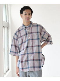 【SALE／50%OFF】BEAMS / チェック イージフィット ミニレギュラーシャツ BEAMS MEN ビームス アウトレット トップス シャツ・ブラウス ブラック【RBA_E】【送料無料】[Rakuten Fashion]