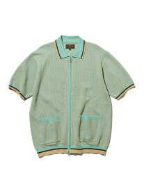 【SALE／60%OFF】ジップ ニット ポロシャツ BEAMS PLUS ビームス アウトレット トップス ポロシャツ オレンジ ベージュ ブラック【RBA_E】【送料無料】[Rakuten Fashion]