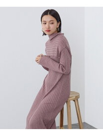 【SALE／70%OFF】切替 ワイドリブ ワンピース BEAMS HEART WOMEN ビームス アウトレット ワンピース・ドレス その他のワンピース・ドレス パープル ブルー ブラック【RBA_E】[Rakuten Fashion]