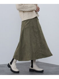 【SALE／30%OFF】MA-1風 スカート BEAMS HEART WOMEN ビームス アウトレット スカート ロング・マキシスカート ベージュ グリーン【RBA_E】【送料無料】[Rakuten Fashion]