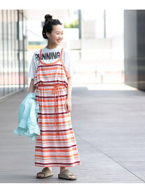 【SALE／70%OFF】BEAMS BOY / マルチボーダー キャミソール ワンピース23SS BEAMS BOY ビームス アウトレット ワンピース・ドレス ワンピース グリーン オレンジ ネイビー【RBA_E】【送料無料】[Rakuten Fashion]