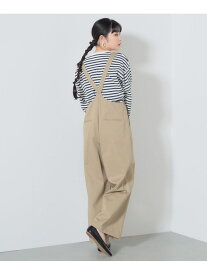 【SALE／50%OFF】セミワイド サロペット BEAMS HEART WOMEN ビームス アウトレット オールインワン・オーバーオール オールインワン・つなぎ ホワイト ベージュ ブラック【RBA_E】【送料無料】[Rakuten Fashion]