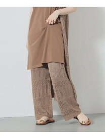 【SALE／40%OFF】クロシェニット パンツ BEAMS HEART WOMEN ビームス アウトレット パンツ その他のパンツ ベージュ グレー【RBA_E】【送料無料】[Rakuten Fashion]