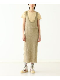 【SALE／50%OFF】maturely / Plating Knit Dress BEAMS BOY ビームス アウトレット ワンピース・ドレス ワンピース ブラック【RBA_E】【送料無料】[Rakuten Fashion]