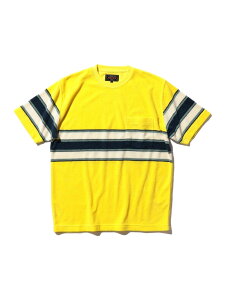 �ySALE�^50%OFF�zPocket Tee Stripe Pile BEAMS PLUS �r�[���X �A�E�g���b�g �g�b�v�X �J�b�g�\�[�ET�V���c �C�G���[ �l�C�r�[ �x�[�W���yRBA_E�z�y���������z[Rakuten Fashion]