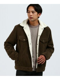 【SALE／70%OFF】コーデュロイ ボア ブルゾン BEAMS HEART MEN ビームス アウトレット ジャケット・アウター ブルゾン・ジャンパー ベージュ ブラウン【RBA_E】【送料無料】[Rakuten Fashion]