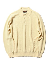 【SALE／60%OFF】ダイヤモンドパターン ニットポロシャツ BEAMS PLUS ビームス アウトレット トップス ポロシャツ ブルー ホワイト ブラック【RBA_E】【送料無料】[Rakuten Fashion]