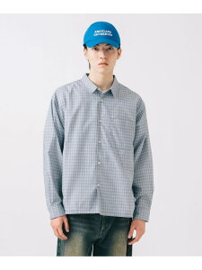 �ySALE�^40%OFF�z�~�j�`�F�b�N�� �{�b�N�X �V���c BEAMS HEART MEN �r�[���X �A�E�g���b�g �g�b�v�X �V���c�E�u���E�X �u���[ �x�[�W���yRBA_E�z�y���������z[Rakuten Fashion]