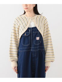 【SALE／40%OFF】ハイツイスト コットンボレロ BEAMS BOY ビームス アウトレット トップス ニット ブルー ベージュ【RBA_E】【送料無料】[Rakuten Fashion]